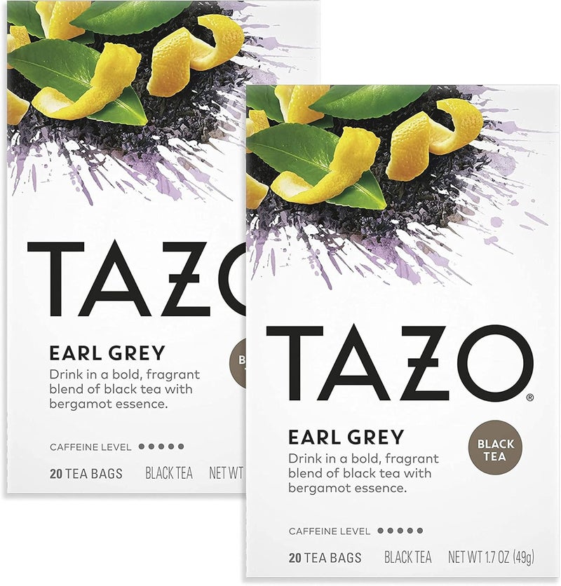 Tazo Earl Grey Black Tea - 20 Tea Bags (2 Pack) - Image 1